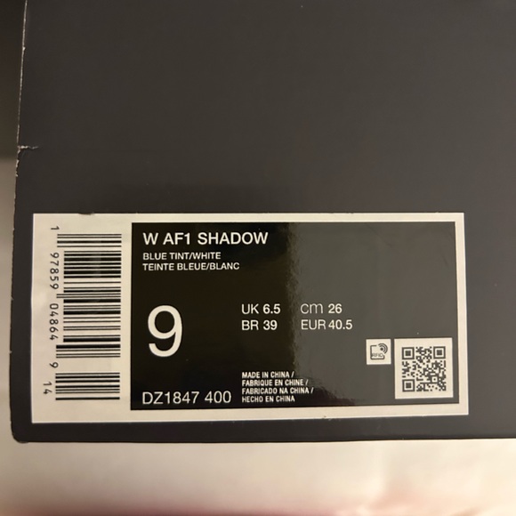 Nike Shadow Blue AF1 Sneakers for Women - Picture 3 of 3